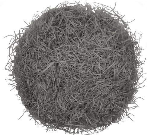 Raffia Füllmaterial Geschenk Hamper Shred Geschreddertes Papier Geschenk Füllung für Party Hamper Füllung und Geschenkverpackung für Geschenkbox Dekorations (Grau - 100g)