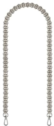 WANYI 100CM Taschenkette Metall Kette für Tasche, Taschengurte zum Wechseln Damen Taschenriemen Geldbörsenkette Trageriemen für DIY Umhängetasche Geldbörse Handtasche mit Karabiner (Silber)