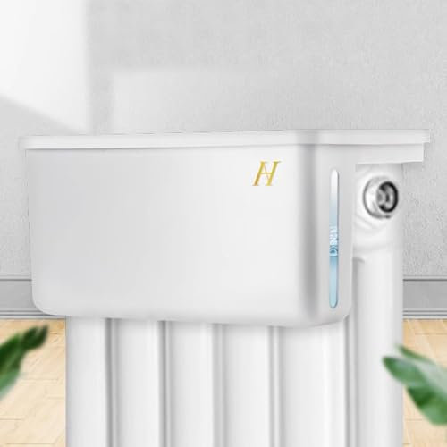 UVCMDUI Umidificatori per Radiatore, Umidificatore Termosifone 4L, Umidificatore Evaporativo ad Alta capacità, 48x18,5x16,3cm, Facile da Installare,Right Water Level Window