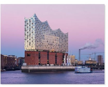 Elbphilharmonie, Hamburg,Puzzle 1000 Teile Holz Puzzle Geeignet Für Erwachsene Kinder Familien Stressabbau Puzzlespiele(75x50cm)-B38