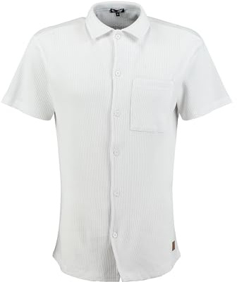 KEY LARGO Herren KLSIEGFRIED 1/2 Structure Hemd, White (1000), S