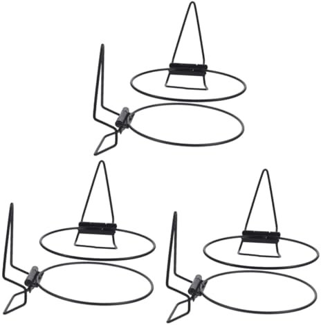 Mipcase 3 Ensembles Cintre De Pot De Fleur De Garde-corps Support Jardiniere Reglable Support Plantes Interieur Pour Plantes D'intérieur Titulaires Balcon Le Fer Black 2 Pièces * 3