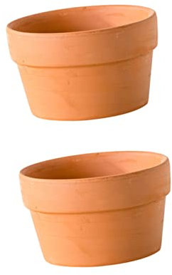 IMIKEYA Pot De Fleurs en Terre Cuite Rouge pour Plantes Succulentes Et Pothos Pot en Argile Naturelle avec Drainage pour Jardin Intérieur Et Extérieur 6.7 Pouces