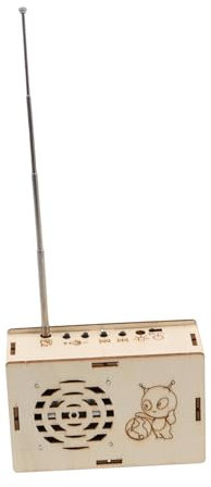 SUPVOX Build Your Own Wooden Radio Kit Stem Science for DIY Hand Assembled Radio for Boys and Engaging Learning Experience Birthday present for Creative