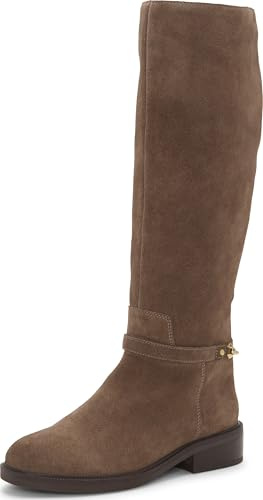 Vince Camuto Women's Adria Knee High Boot, Toasted Taupe Suede, 6 UK