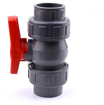 CHENHOJU 1 Stück 2025324050mm PVC-Rohr Union Ventil Wasserrohrarmaturen Kugelhahn Gartenbewässerung Wasserrohrverbinder Aquarium Adapter Ventile & Verbindungen(Inner Dia 40mm)