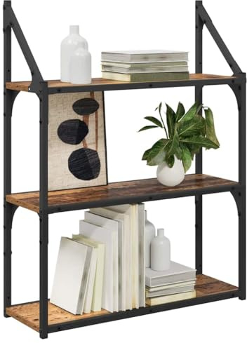 vidaXL Wandregal Wandhalterung Altholz 60 x 21 x 78,5 cm Holzwerkstoff