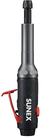 SX5200 Die Grinder with 0.5HP Motor, Extended Reach Shaft, Adjustable Power Regulator, Lightweight Composite Body, Ergonomic Grip, 20,000 RPM, ¼” Collet, Rear Exhaust, Safety Lock-Off Trigger