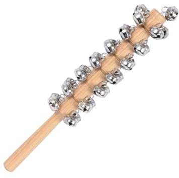 Klingelglocken für Kinder, 30 cm, Hand-Musikinstrument, Holzgriff, Musikhandglocke, für , Mädchen, Klassenzimmer, Vorschule, Früherziehung
