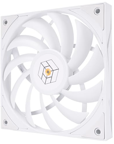 TR-Thermalright TL-H12015W 120 mm Slim Case Fan, White, High Performance Cooling, 1900 RPM Speed, 120 x 120 x 15 mm, Noise-Reducing Design, PWM Smart Temperature Control