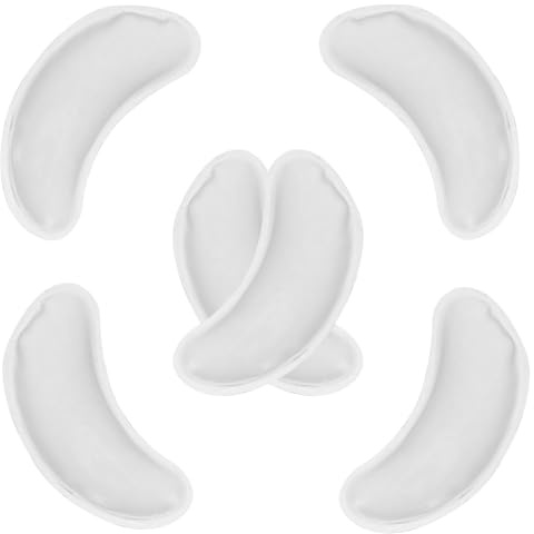 TOKIDNY 6 Stück Wiederverwendbare Kühlende Augenpads aus Pvc und Gel für Arbeit und Zuhause Heiz und Kühlbare Augenkühlkissen gegen Augenringe und Schwellungen