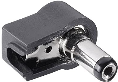 BKL Electronic 072674 Niederspannungsstecker, männlich, abgewinkelt, Außendurchmesser: 3,5 mm, Innendurchmesser: 1,3 mm, 1 Stück