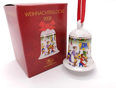 Porzellanglocke Weihnachtsglocke 2008 - Hutschenreuther - in OVP -