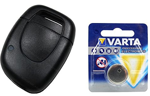 KONIKON Schlüsselgehäuse Funk Fernbedienung 1 Taste Gehäuse + Batterie Ersatz Batterie Autoschlüssel Neu passend für Renault Trafic Master Opel Vivaro Movano