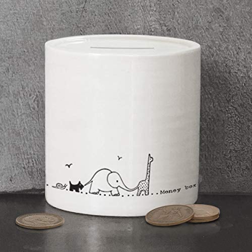East of India Porcelain Money Box Nursery Animals Childrens Keepsake Christening Gift