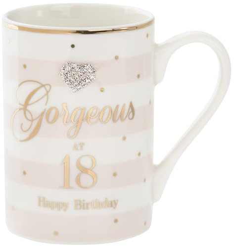 The Leonardo Collection Mad Dots 18th Birthday Mug | By Hearts Design, Home & Kitchen, Tea & Coffee, Birthday Gifts