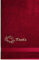 Lashuma Handtuch Rot - Rubin, Duschhandtuch 70x140, Linz Badetuch mit Sternzeichen Krebs Bestickt
