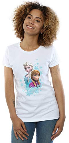 Disney Damen Frozen ELSA and Anna Sisters T-Shirt