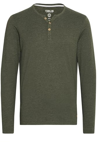 !Solid SDVolko Herren Longsleeve Langarmshirt, 3XL, Climb Ivy M (8785)