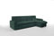 Robin Bristol Ecksofa mit Schlaffunktion Bettkasten Verstellbare Kopfstützen Sofa L-Form Schlafsofa Freistehende Eckcouch Schlafcouch Wohnzimmermöbel Wohnlandschaft Rechts (Flaschengrün)