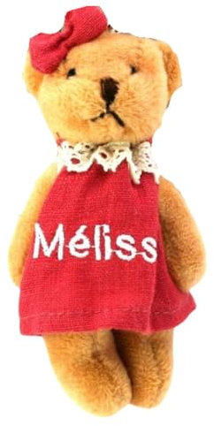 Mélissa - Porte-clés peluche prénom