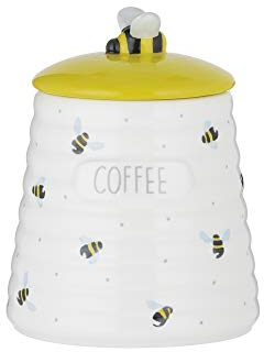 Price & Kensington 0059.646 Coffee Storage Jar, Ceramic, White