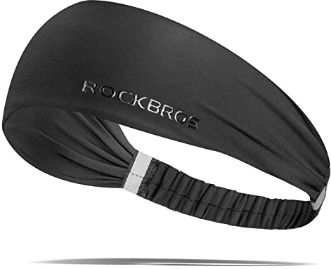 ROCKBROS Sport Stirnbänder Herren Damen, Wicking Schweißband Stirn Elastisch rutschfest Haarband Atmungsaktiv Laufstirnband
