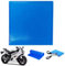 Motorrad Sitz Gel Pad Stoßdämpfungsmatte Komfortable Weiche Gelkissen DIY Motorrad Sitz Zubehör Komfortables kühlendes Stoffkissen Blau(25 x 25 x 1 cm)