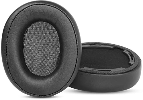YunYiYi SR50BT Ersatz-Ohrpolster, kompatibel mit Audio-Technica ATH SR50BT Kopfhörern, Protein-Leder-Ohrpolstern (schwarz)