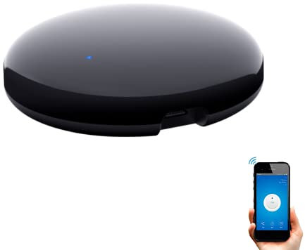 Mando a Distancia Universal WiFi, Controlador IR Remoto inalámbrico, para TV, Aire acondicionados y Muchos más Dispositivos Infrarrojos. Compatible Smart Life & Tuya, Alexa y Google Home - SMARTFY