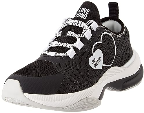 Love Moschino Damen Sneaker, Nero, 41 EU