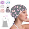 Crazy Bean Gorro de Natación Mujer Silicona Gorro Piscina con Tapones de Oídos y Pinza Nasal Elásticos y Cómodo para Largo Cabello Corto Gorro de Baño(Mariposa-Negro)