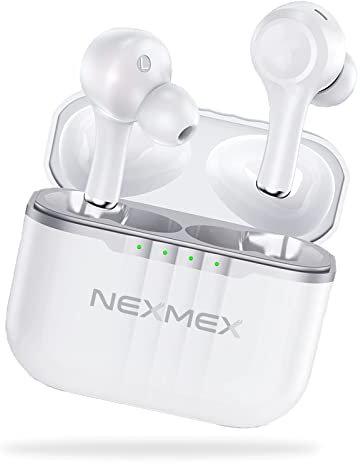 Kopfhörer TWS In-Ear kompatibel mit Huawei nova 9 10 11i 11 Pro Ultra Ohrhörer Headset Kabellos Bluetooth 5.1 Wireless Touch Control LED Anzeige, Kopfhörermodell:6_TWS_J7_Weiß