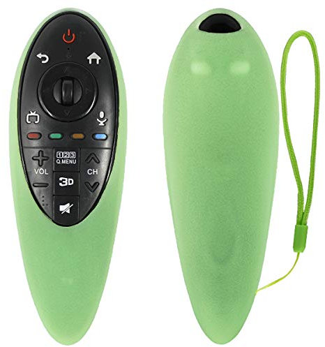 Luminous Green Protective Silicone Remote Cover for LG TV Remote Control AN-MR500 AN-MR500G MBM63935937, Remote Case Washable, Shockproof, Skin-Friendly (Glow in The Dark, Green)