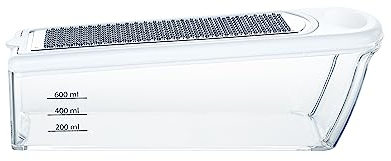 Kelomat Universalhobel 1682-247 SUPER m.4 Eins. LBH 26x10x9cm, Gew. 0,53kg, Kunststoff, Edelstahl, Fingerschutz, Spülmaschinengeeigt