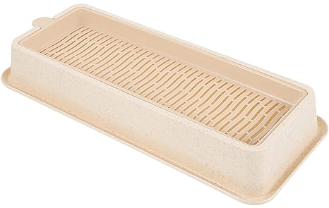 ifundom Kasten Pflanzkasten Für Katzengras Katzengrastopf Orchideentopf Katzen Grasbox Kreative Katzenpflanze Pflanzgefäß Für Setzlinge Cyperus Zumula Tablett Miniatur Plastik Pflanztopf