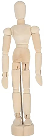 Gliederpuppe aus Holz, 5,5-Zoll Mannequin, Zeichenpuppe Flexibles Mini-Skizzenzeichnen, Bewegliche Modelle, Holzfiguren Bewegliche Modelle Für Heimschreibtische, Bücherregale, Dekorationen