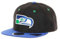 New era Seattle Seahawks NFL 9Fifty of Black Blue Snapback Cap - One-Size