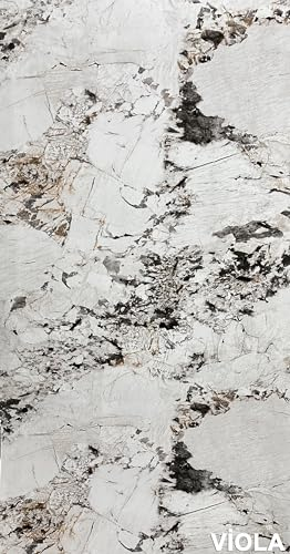 tocdesign | Wandpaneel in Marmoroptik/Granitoptik - Alternative zu Naturstein, Wandfliese, Badfliese, Küchenfliese - Ideal für Küchenrückwand, Badezimmer, Innenbereich | Viola