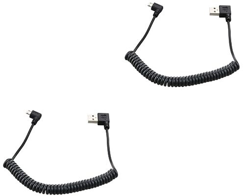 OSALADI 2pièces Câble De Charge Usb Spiralé Connecteur Broches Compatible Avec Appareils Usb De Chargement Fiable