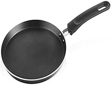 PACUM Wok-Pfanne, schwarze Bratpfanne, antihaftbeschichtete Bratpfanne mit Brateiern, ohne Deckel, Universal-Gaskocher, 20 cm vision