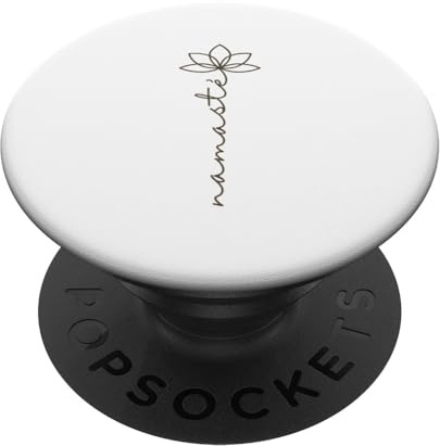 Namasté Lotusblüte Lotusblume Yogablume Buddha Deko PopSockets Klebender PopGrip