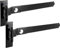 IRONTITE® Gekröpfte schwarze Torscharniere, strapazierfähig, 400 mm, Haken und Band, Torscharniere für Holztore, gekröpfte Scharniere mit Befestigungen im Lieferumfang enthalten (Schwarz)