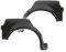 Reparaturblech für Radlauf Seitenwand Set u. Hinten Links/Rechts Kompatibel mit VW Polo iii Schrägheck 4/5-Türer 94-99 von Autoteile Gocht