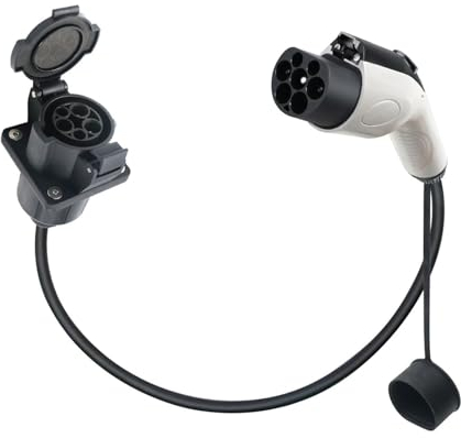 RWRAPS Adapter für Elektrofahrzeuge 3,6/7,2 kW GB/T EV-Stecker auf Typ-1-Buchse, 220–250 V-Ladegerät-Adapter mit 1 m langem Kabel for China-Standard-Fahrzeug-SAE-J1772-Buchse (Color : 3.6kw 1m)