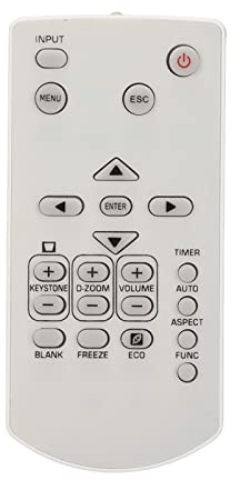 Replacement Projector Remote Control for Casio Projectors YT-140 YT-151 XJ-V1 XJ-V2 XJ-V10, 2 AAA Batteries (Not Included)