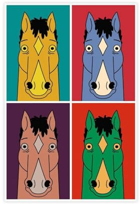 FISH DRAGATE Bojack Horseman 3 Leinwand-Poster, Schlafzimmer-Dekor, Sportlandschaft, Büro, Raumdekoration, Geschenk, ungerahmt, 30 x 45 cm