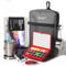 Funto Mini Wasserfarben-Set, das All-In-One 24-Farben Premium Pocket Reise-Maleinsatz, mit Crossbody-Tasche,Wasserfarben Tagebuch, Wasserpinsel, Malwasserbecher und magnetischem Griff