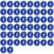 EuAcesry Œillets en Plastique pour Bâche, 50 Pièces Plastic Eyelets for Tarpaulin, Plastic Car Tarpaulin Eyelets 28x28x13 mm, Convient aux Tentes, Bâches de Piscine, Rideaux, Tapis de Sol, Bâches d'au