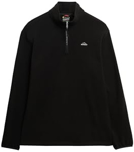 Superdry Herren Polar Fleece Pullover mit Halbreißverschluss